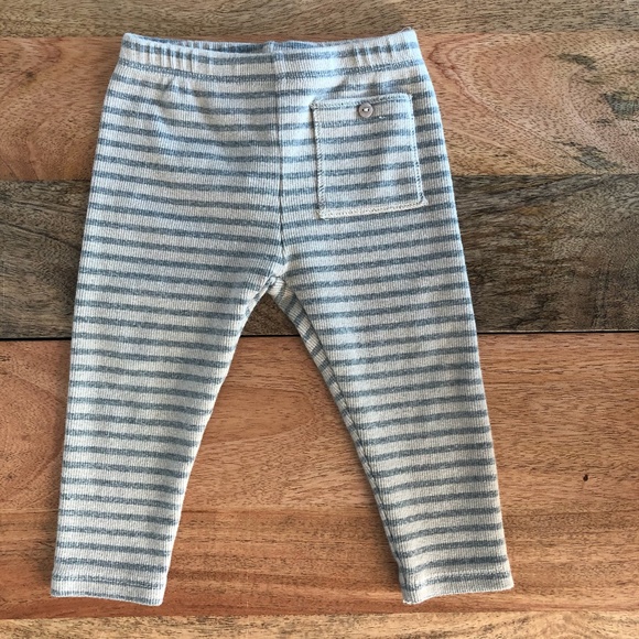 Zara Other - Zara 9-12m grey & cream pocket legging pants EUC